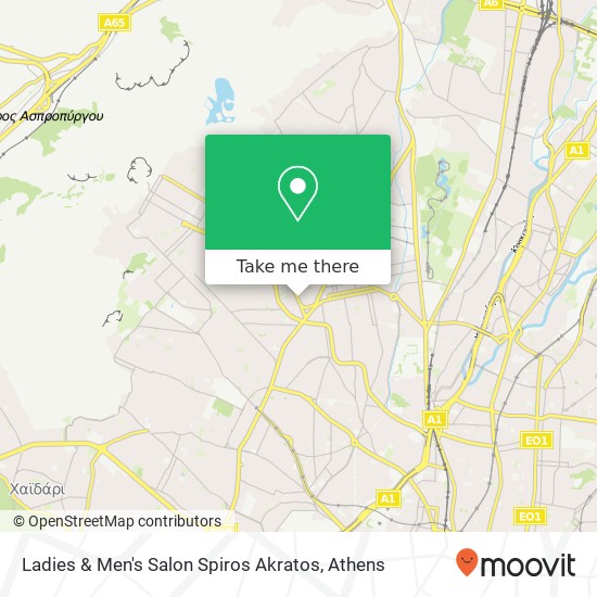 Ladies & Men's Salon Spiros Akratos map
