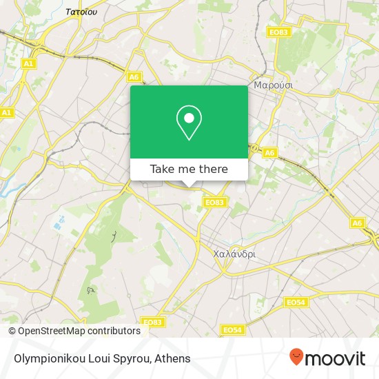 Olympionikou Loui Spyrou map