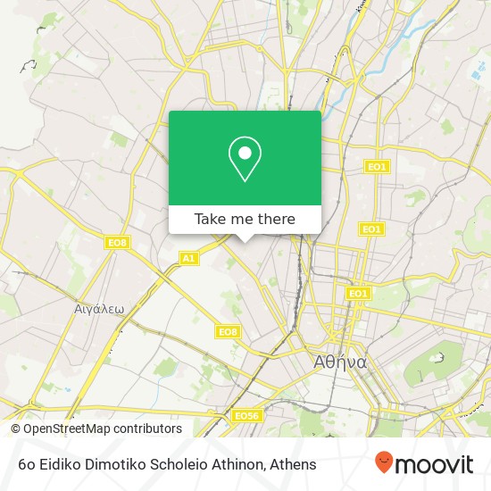 6o Eidiko Dimotiko Scholeio Athinon map