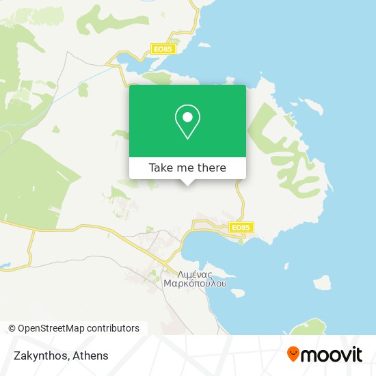 Zakynthos map