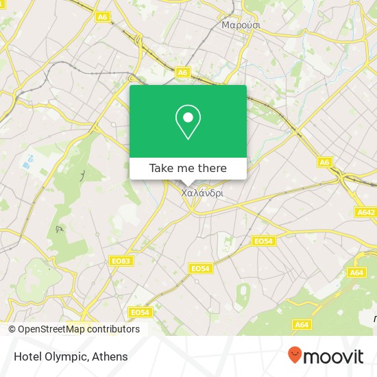 Hotel Olympic map