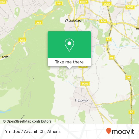 Ymittou / Arvaniti Ch. map