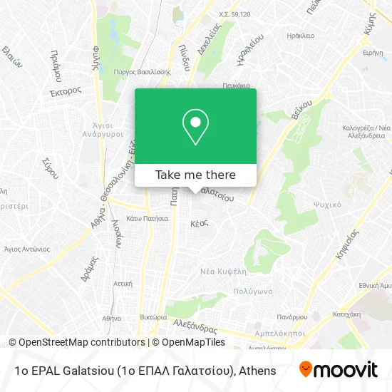 1o EPAL Galatsiou (1ο ΕΠΑΛ Γαλατσίου) map