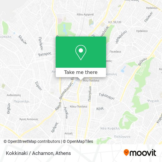 Kokkinaki / Acharnon map