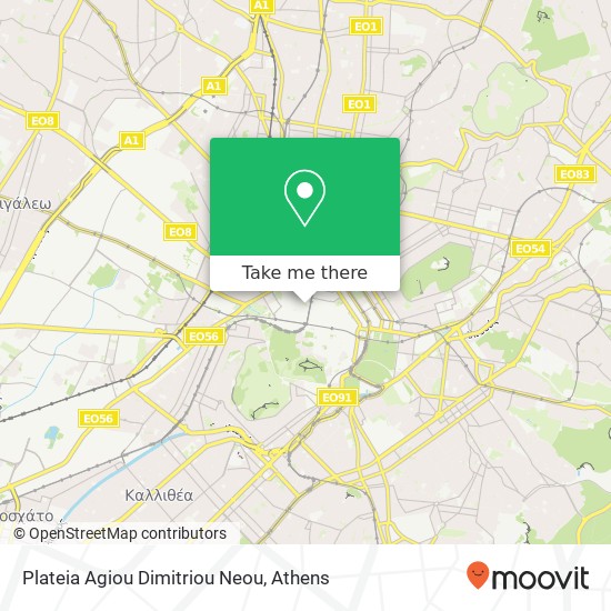 Plateia Agiou Dimitriou Neou map