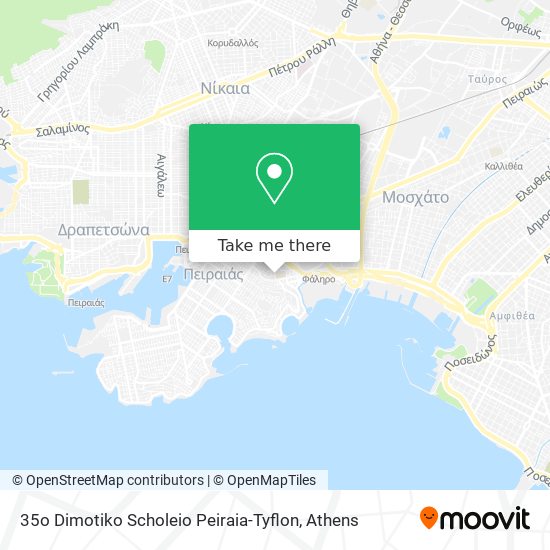 35o Dimotiko Scholeio Peiraia-Tyflon map