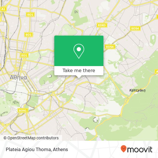 Plateia Agiou Thoma map