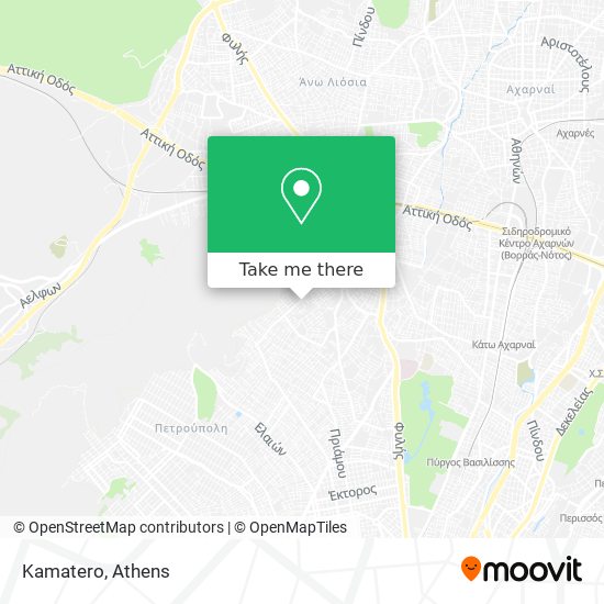 Kamatero map