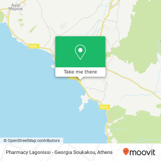 Pharmacy Lagonissi - Georgia Soukakou map