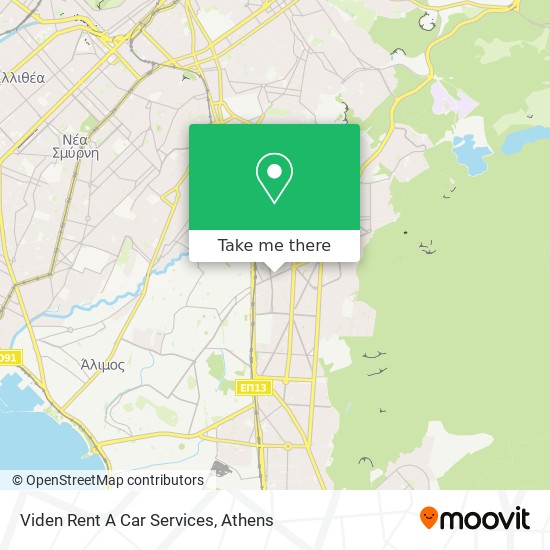 Viden Rent A Car Services map