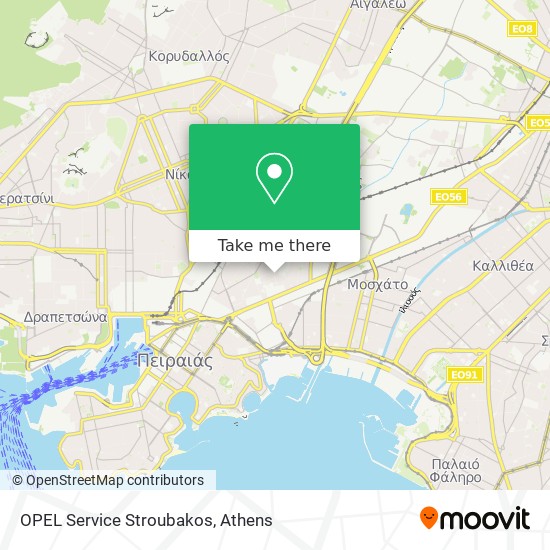 OPEL Service Stroubakos map