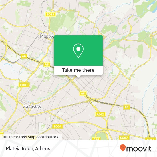 Plateia Iroon map