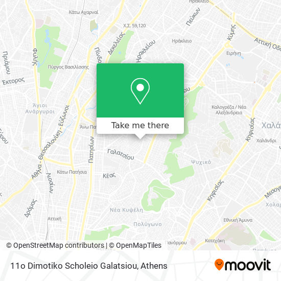 11o Dimotiko Scholeio Galatsiou map