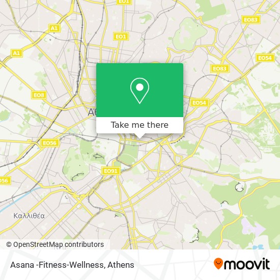 Asana -Fitness-Wellness map