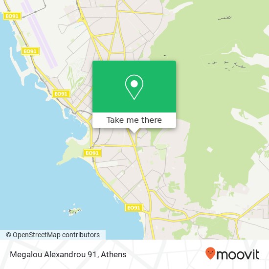 Megalou Alexandrou 91 map