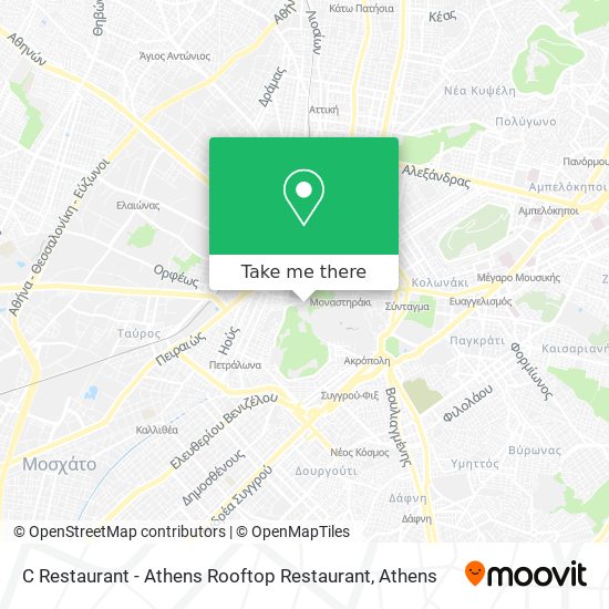 C Restaurant - Athens Rooftop Restaurant map