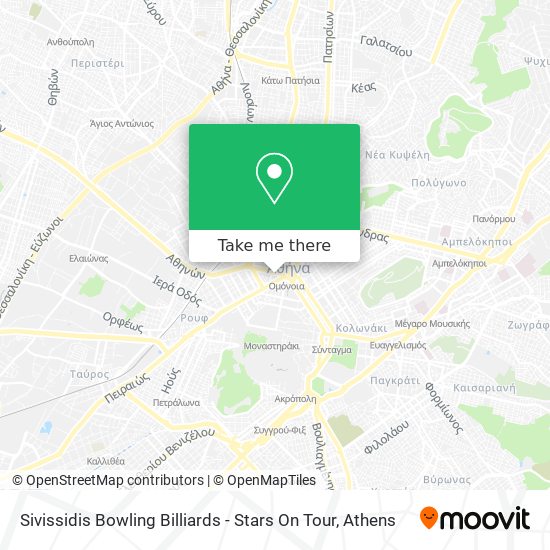 Sivissidis Bowling Billiards - Stars On Tour map