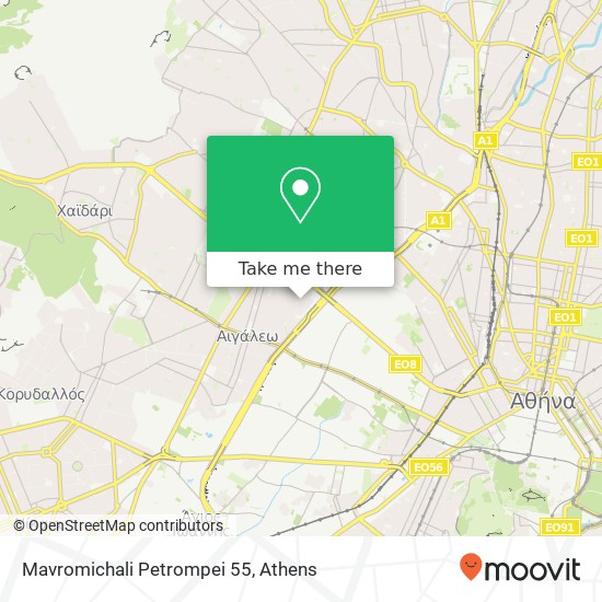 Mavromichali Petrompei 55 map