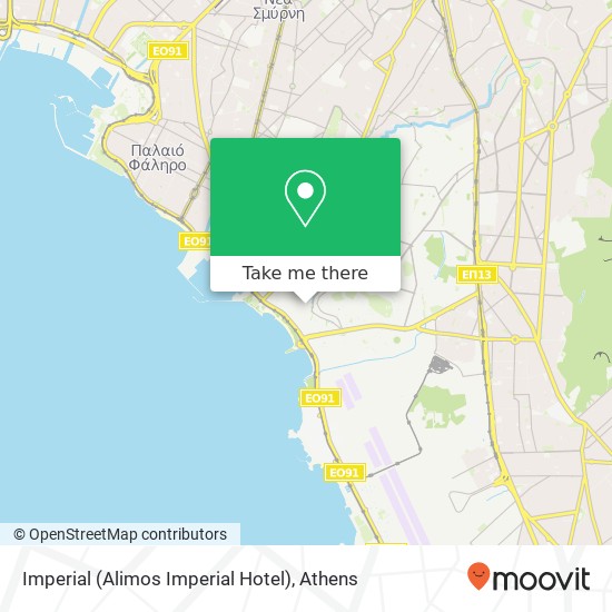 Imperial (Alimos Imperial Hotel) map