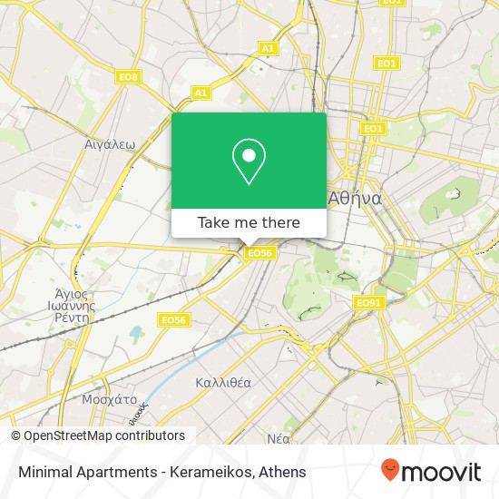 Minimal Apartments - Kerameikos map
