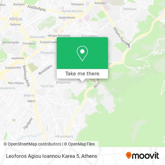 Leoforos Agiou Ioannou Karea 5 map