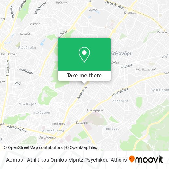 Aomps - Athlitikos Omilos Mpritz Psychikou map