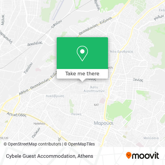 Cybele Guest Accommodation map