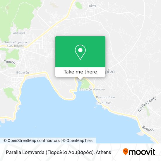 Paralia Lomvarda (Παραλία Λομβάρδα) map
