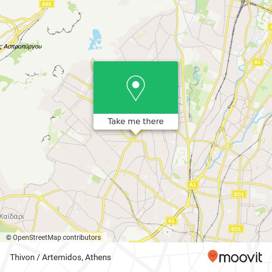 Thivon / Artemidos map