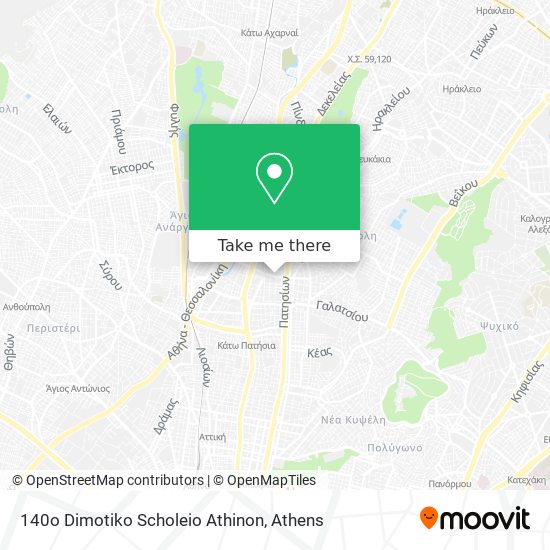 140o Dimotiko Scholeio Athinon map