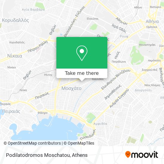 Podilatodromos Moschatou map