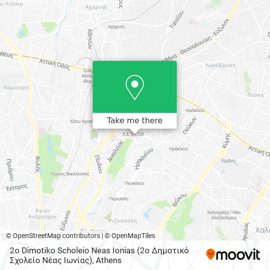 2o Dimotiko Scholeio Neas Ionias (2ο Δημοτικό Σχολείο Νέας Ιωνίας) map