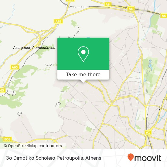 3o Dimotiko Scholeio Petroupolis map