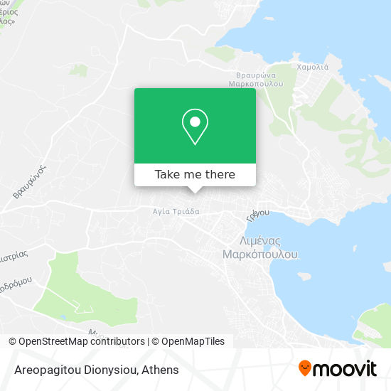 Areopagitou Dionysiou map