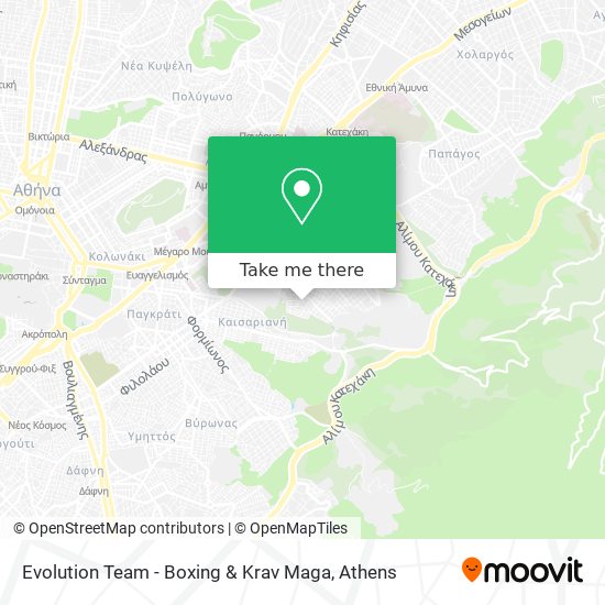 Evolution Team - Boxing & Krav Maga map