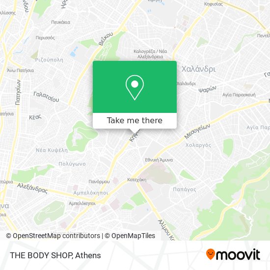 THE BODY SHOP map