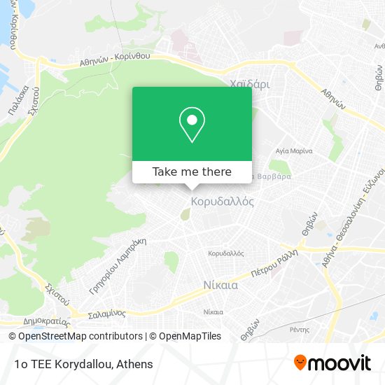 1o TEE Korydallou map