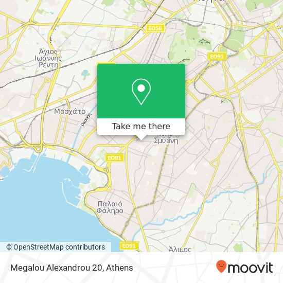 Megalou Alexandrou 20 map