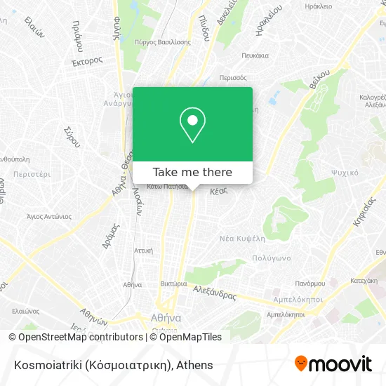 Kosmoiatriki (Κόσμοιατρικη) map