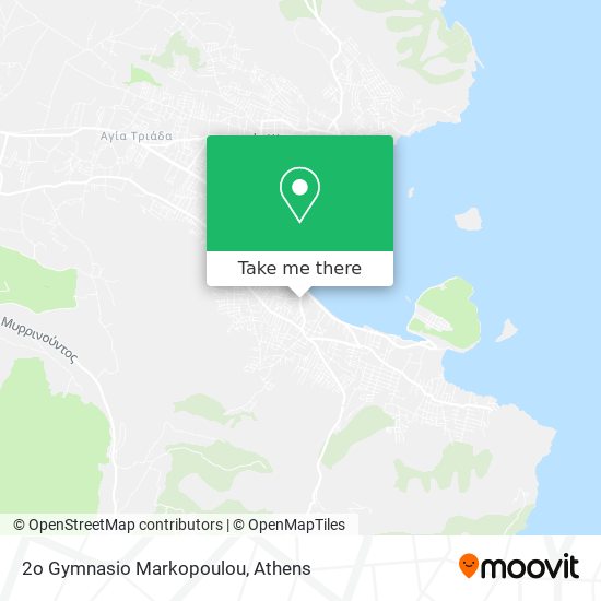 2o Gymnasio Markopoulou map