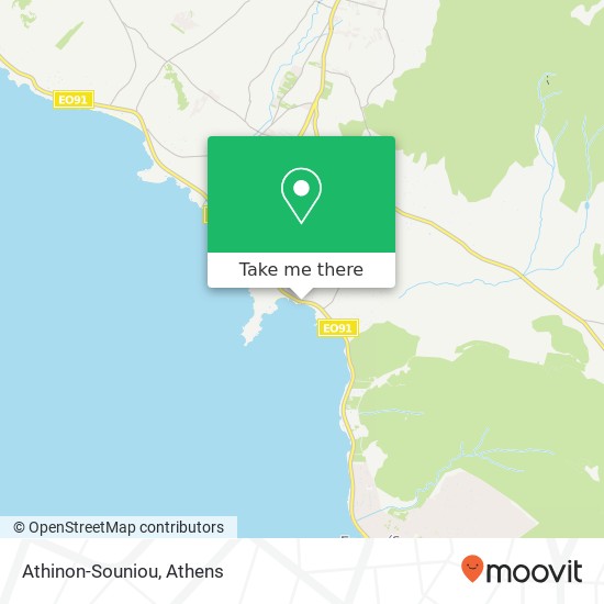 Athinon-Souniou map