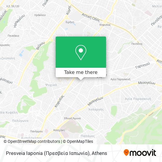Presveia Iaponia (Πρεσβεία Ιαπωνία) map