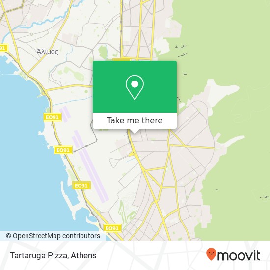 Tartaruga Pizza map