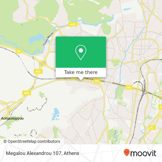 Megalou Alexandrou 107 map