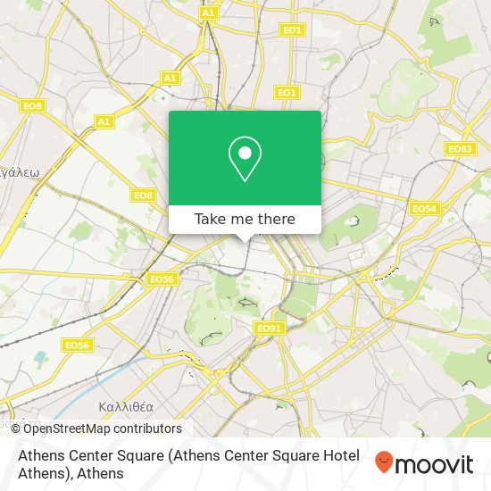 Athens Center Square map