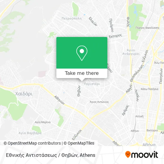 Εθνικής Αντιστάσεως / Θηβών map