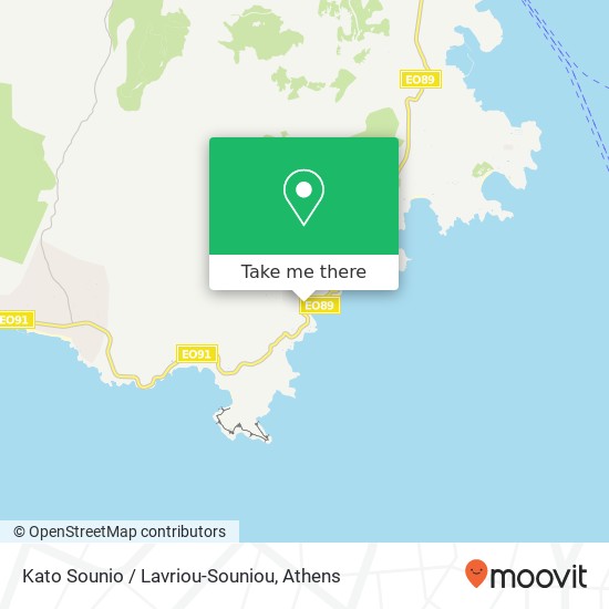 Kato Sounio / Lavriou-Souniou map