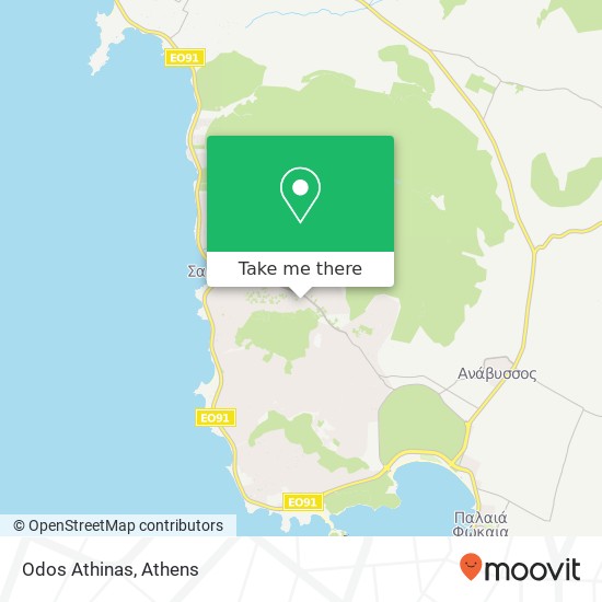 Odos Athinas map