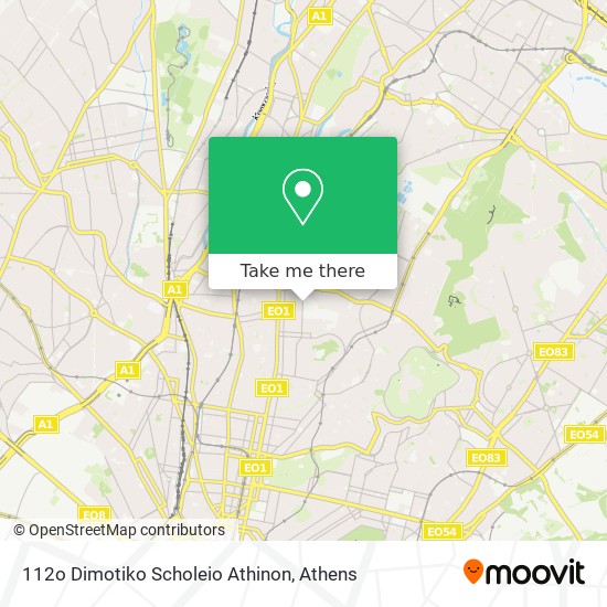 112o Dimotiko Scholeio Athinon map