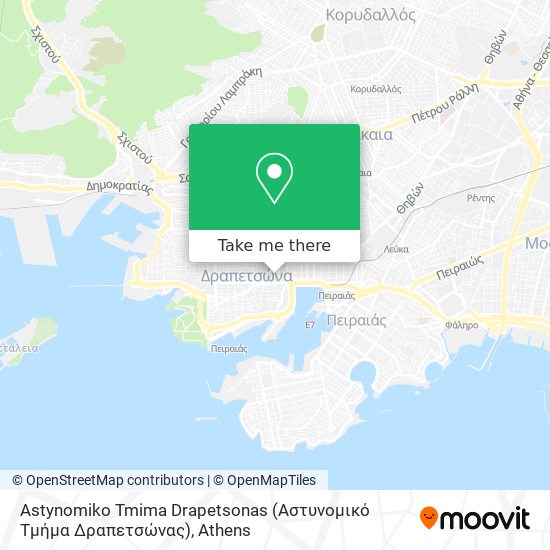 Astynomiko Tmima Drapetsonas (Αστυνομικό Τμήμα Δραπετσώνας) map